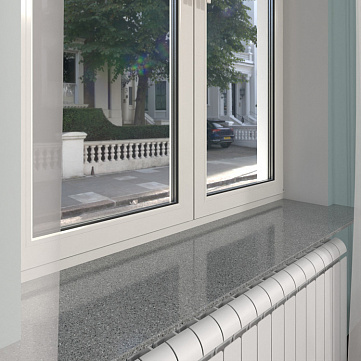 Подоконник Серый кварц