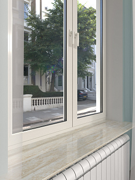 Подоконник Травертин Лайт