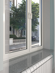 Подоконник Серый кварц